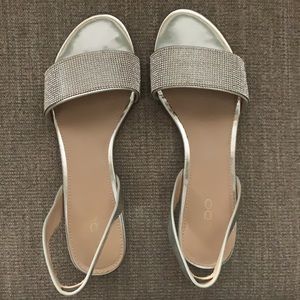 Silver Metallic Sandals